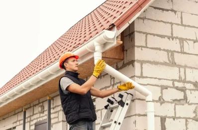 Pose et remplacement de gouttières à Launoy